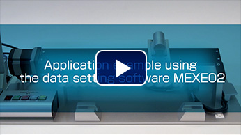 Application example using the data setting software MEXE02